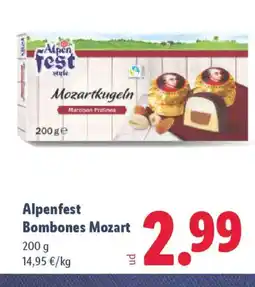 Lidl ALPENFEST Bombones Mozart oferta