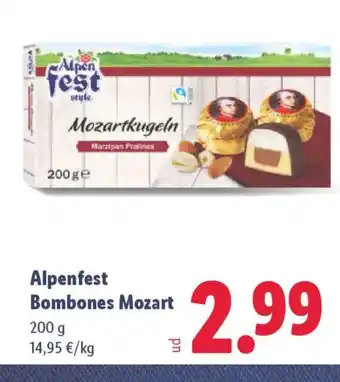 Lidl ALPENFEST Bombones Mozart oferta