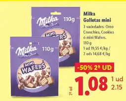 Lidl MILKA Galletas mini oferta