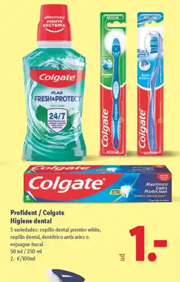 Lidl PROFIDENT/COLGATE Higiene dental oferta