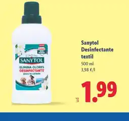 Lidl SANYTOL Desinfectante textil oferta