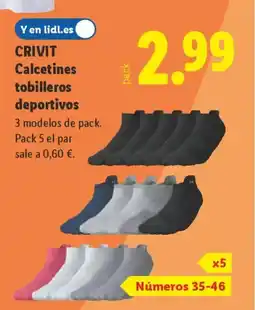 Lidl CRIVIT Calcetines tobilleros deportivos oferta