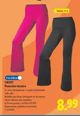 Lidl CRIVIT Pantalón técnico oferta