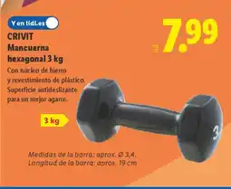 Lidl CRIVIT Mancuerna hexagonal oferta