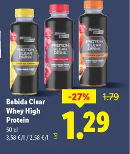 Lidl Bebida Clear Whey High Protein oferta