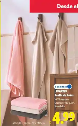 Lidl LIVARNO Toalla de baño oferta