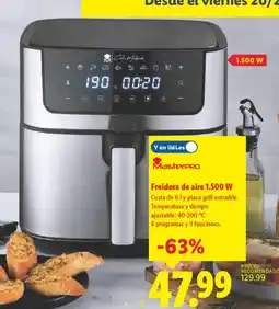 Lidl MASTERPRO Freidora de aire 1.500 W oferta