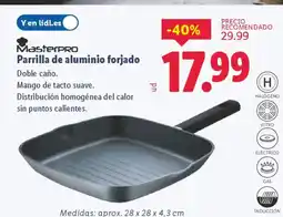 Lidl MASTERPRO Parrilla de aluminio forjado oferta