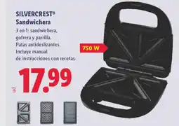 Lidl SILVERCREST Sandwichera oferta