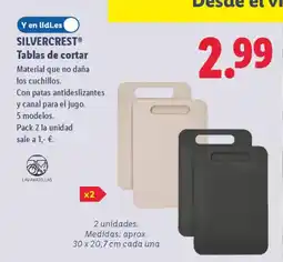 Lidl SILVERCREST Tablas de cortar oferta
