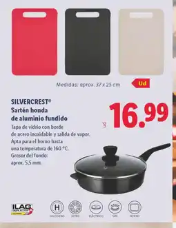 Lidl SILVERCREST Sartén honda de aluminio fundido oferta