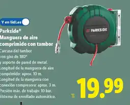 Lidl PARKSIDE Manguera de aire comprimido con tambor oferta