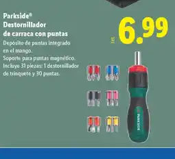 Lidl PARKSIDE Destornillador de carraca con puntas oferta