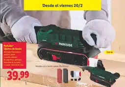 Lidl PARKSIDE Lijadora de banda oferta