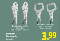 Lidl PARKSIDE Tenazas grip oferta