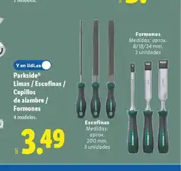 Lidl PARKSIDE Limas / Escofinas / Cepillos de alambre / Formones oferta