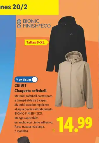 CRIVIT Chaqueta softshell
