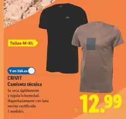 Lidl CRIVIT Camiseta técnica oferta