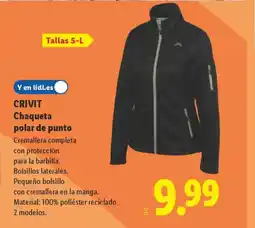 Lidl CRIVIT Chaqueta polar de punto oferta