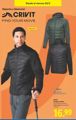 Lidl CRIVIT Chaqueta híbrida oferta