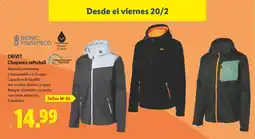 Lidl CRIVIT Chaqueta softshell oferta