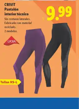 Lidl CRIVIT Pantalón interior técnico oferta