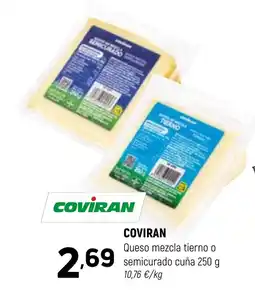 Coviran COVIRAN Queso mezcla tierno o semicurado cuña oferta