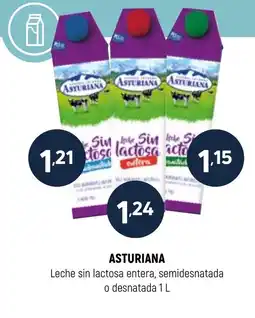 Coviran ASTURIANA Leche sin lactosa entera, semidesnatada o desnatada oferta