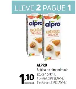 Coviran ALPRO Bebida de almendra sin azúcar oferta