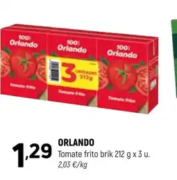 Coviran ORLANDO Tomate frito brik oferta