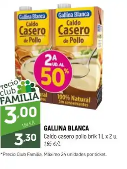 Coviran GALLINA BLANCA Caldo casero pollo brik oferta