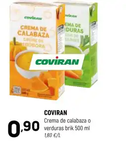 Coviran COVIRAN Crema de calabaza o verduras brik oferta