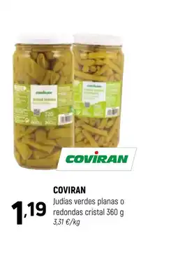 Coviran COVIRAN Judías verdes planas o redondas cristal oferta