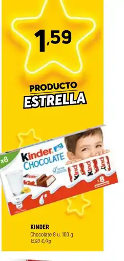 Coviran KINDER Chocolate oferta