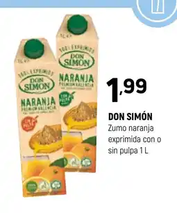 Coviran DON SIMÓN Zumo naranja exprimida con o sin pulpa oferta