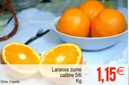 Plenus Supermercados Laranxa zume calibre 5/6 oferta