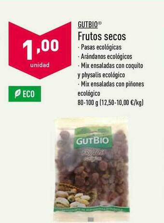 ALDI Gutbio Frutos Secos oferta