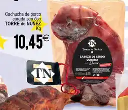 Plenus Supermercados TORRE DE NUÑEZ Cachucha de porco curada sen óso oferta