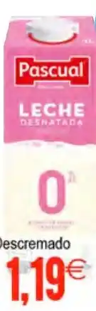 Plenus Supermercados PASCUAL Leite Descremado oferta