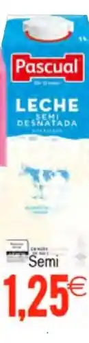 Plenus Supermercados PASCUAL Leite Semi oferta