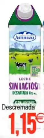 Plenus Supermercados ASTURIANA Leite sen lactosa descremada oferta