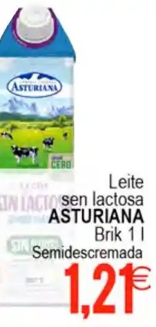 Plenus Supermercados ASTURIANA Leite sen lactosa Semidescremada oferta