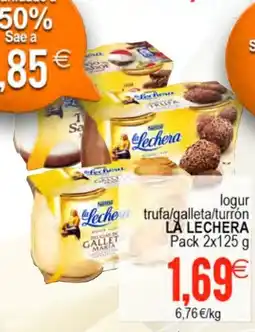 Plenus Supermercados LA LECHERA logur leche trufa/galleta/turrón oferta