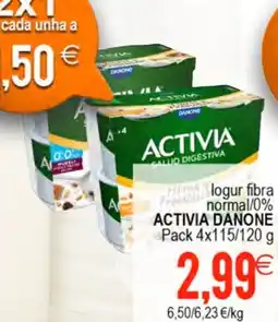 Plenus Supermercados ACTIVIA DANONE Feslogur fibra normal/0% oferta