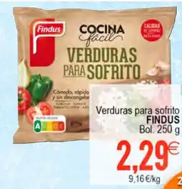 Plenus Supermercados FINDUS Verduras para sofrito oferta