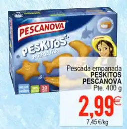 Plenus Supermercados PESCANOVA Peskitos pescada empanada oferta