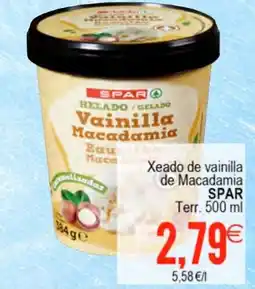 Plenus Supermercados SPAR Xeado de vainilla de Macadamia oferta