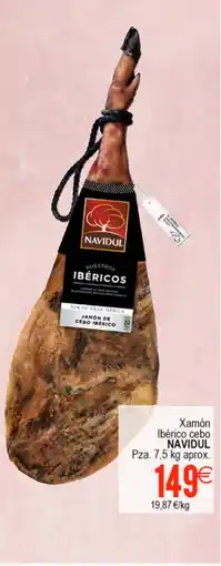 Plenus Supermercados NAVIDUL Xamón Ibérico cebo oferta