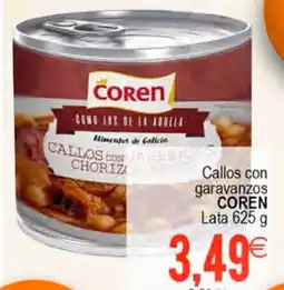 Plenus Supermercados COREN Callos con garavanzos oferta