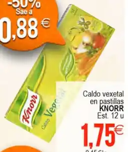 Plenus Supermercados KNORR Caldo vexetal en pastillas oferta